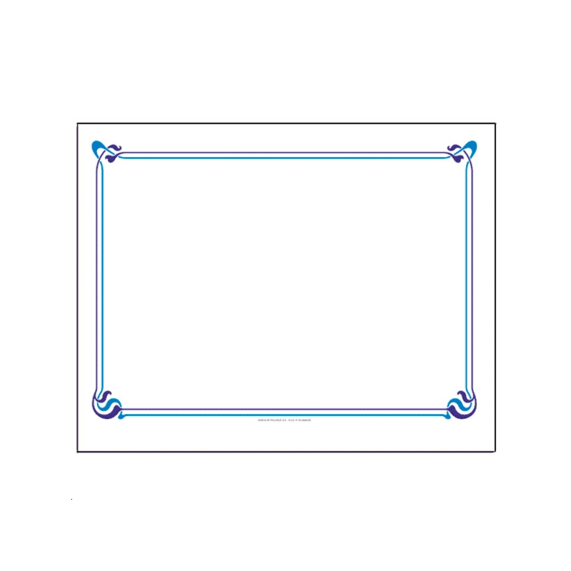 2000 SETS DE TABLE BLEU CIEL 31X43