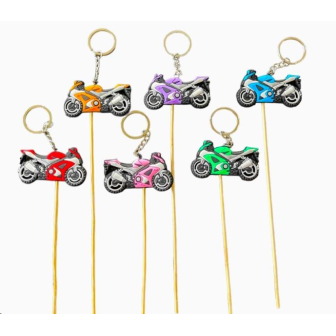 288 pcs  Porte clé MOTO/pique 20 cm