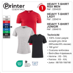 1 HEAVY T-SHIRT 100% COTON 160 g/m²