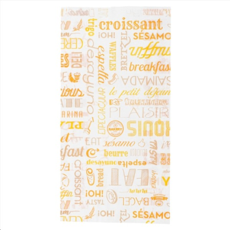 500 Sachets croissants 14+7x26cm