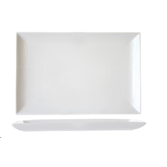 4 ASSIETTES BLANCHE RECTANGULAIRE