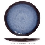 6 ASSIETTES PLATE SAPPHIRE  27 CM