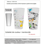 1GOBELET 33-40 CL IMPRESSION PLEINE