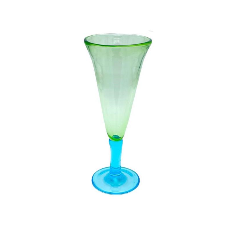 1 Verre monaco haut bleu ambre 25cl