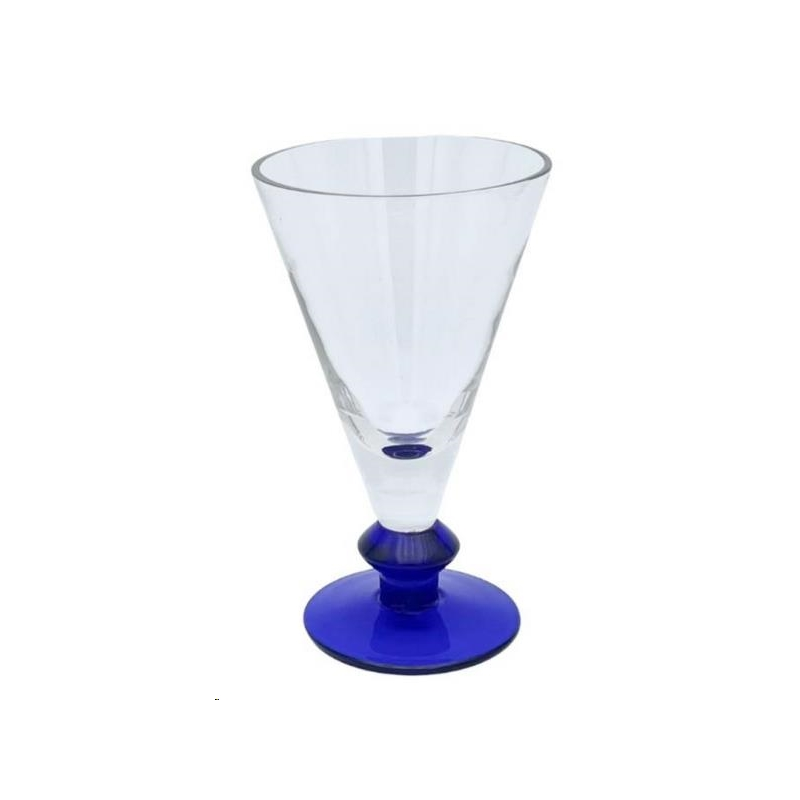 6 Verres vero pied bleu 21cl