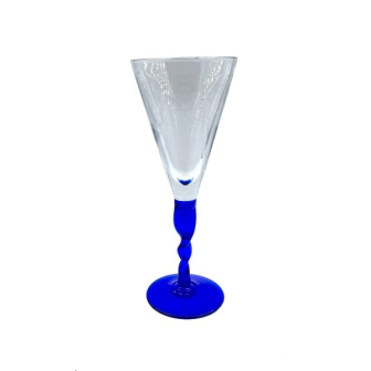 1 VERRE PIED BLEU