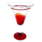 4 Verres Miami Rouge  48cl