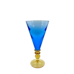 1 VERRE BLEU/OR  