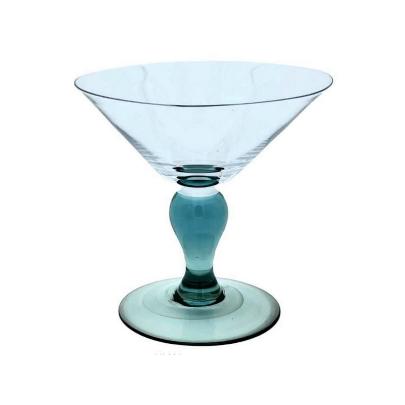 4 Verres reggio pied azur 45cl