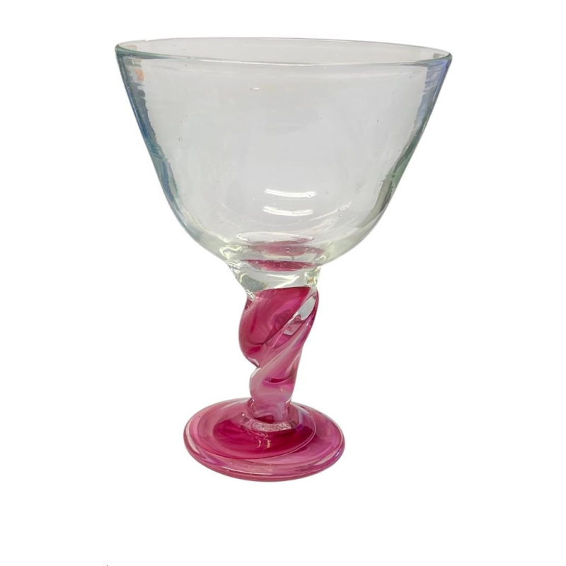 1 Coupe Bol  Verre bullé P/ rose