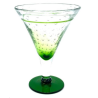 4 Verres Exotique Bullé Vert