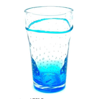 4 Verres tumbler bleu 30cl