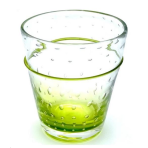 4 Verres Exotique Bullé Vert