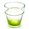 4 Verres Exotique Bullé Vert