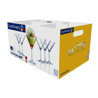 6 VERRES COCKTAIL MARTINI   30CL