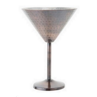 6 Pcs ANTIQUE VERRE MARTINI 35CL