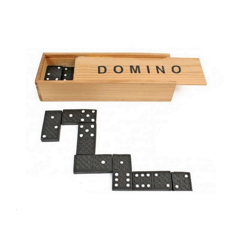 120 pcs JEUX BOIS DOMINOS 15X5X3cm