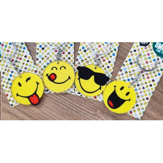 216 PCS  PORTE CLE SMILEY