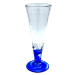 1 Verre Eldo pied bleu 30cl H25cm