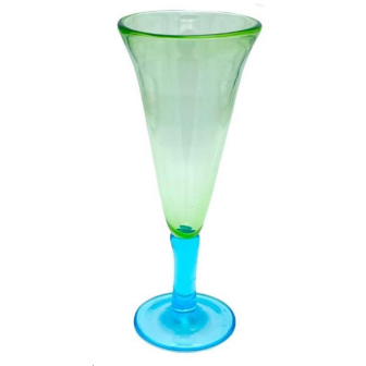 1 Verre monaco haut bleu ambre 25cl