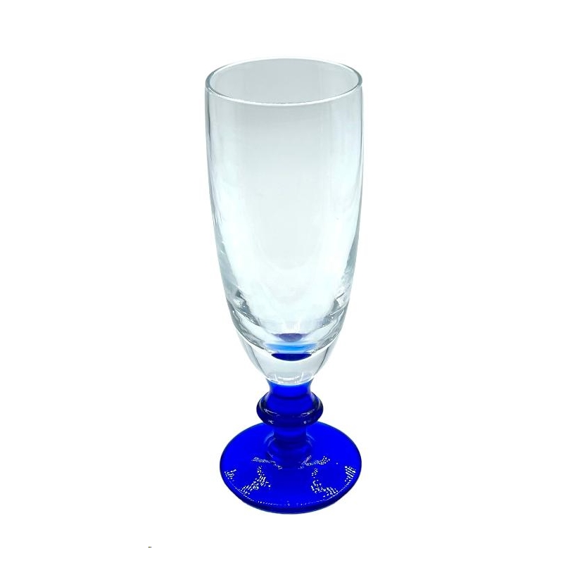 VERRE PIED BLEU