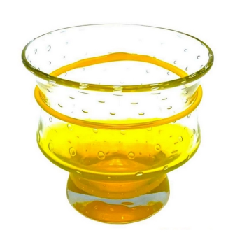 4 Verres Lia Jaune  Bullé 37cl