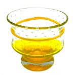 4 Verres Lia Jaune  Bullé 37cl