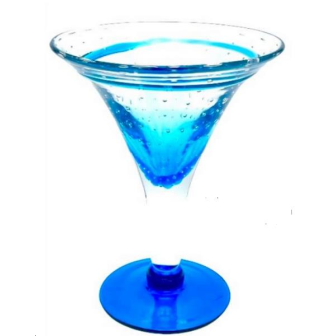 4 Coupes caraïbe bleu 20cl