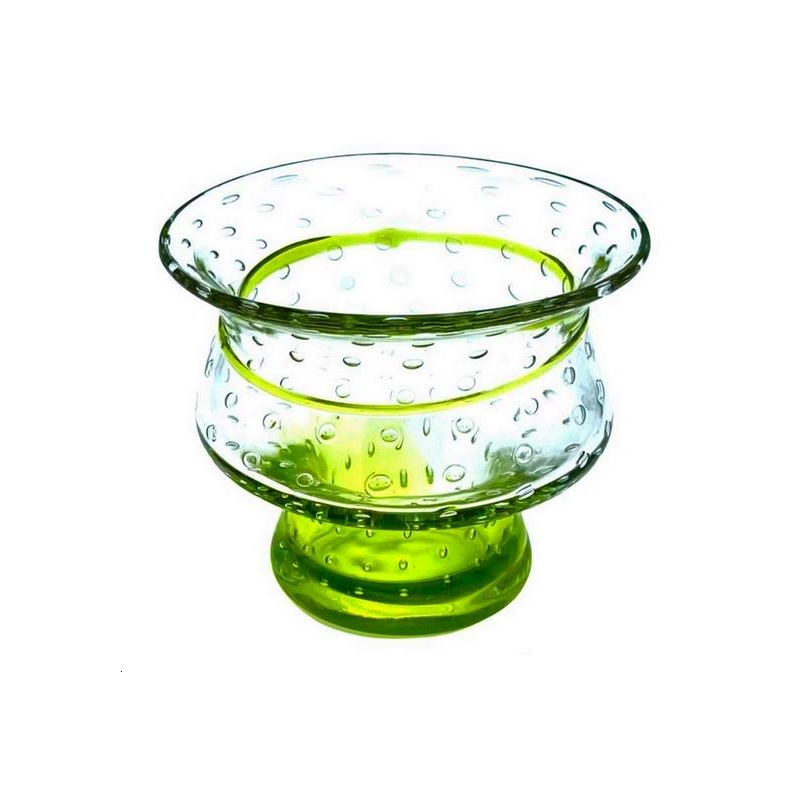 4 Verres Lia Vert Bullé  37cl