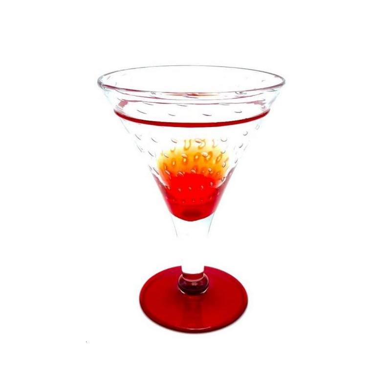 4 Verres Hawai Rouge 36cl 